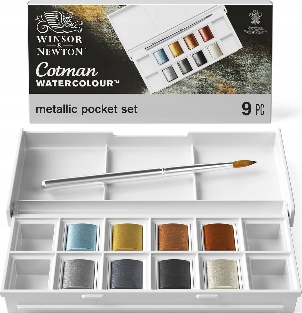 SmartMax Cotman watercolour 1/2 pan metallic