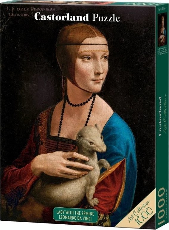 Smarton Puzzle 1000 Dama z łasiczką