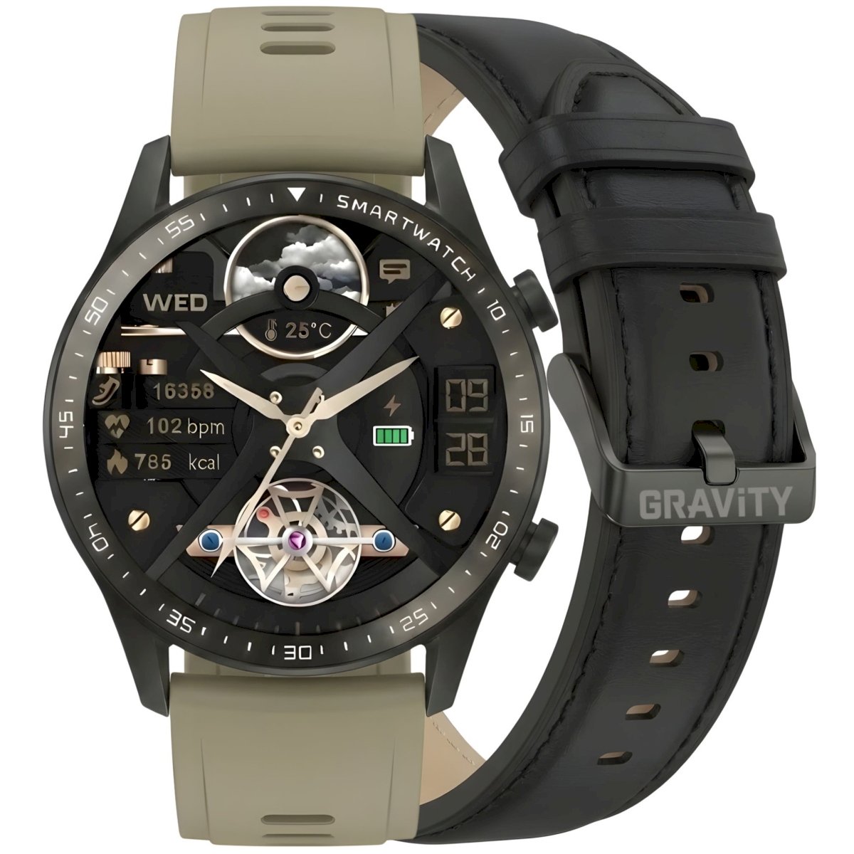 Smartwatch Gravity Viedpulkstenis2 siksniņām GT10-2 /