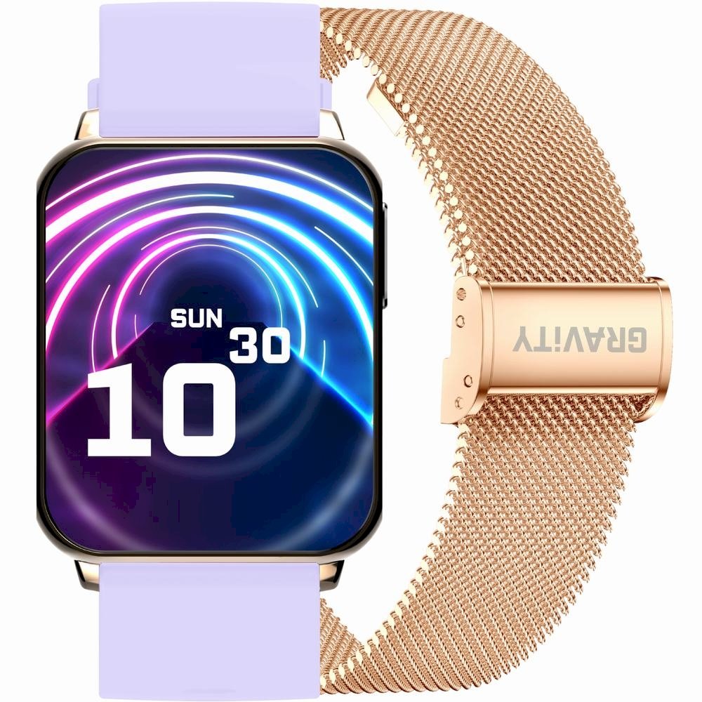 Smartwatch Gravity Viedpulkstenis / zelts-violets |