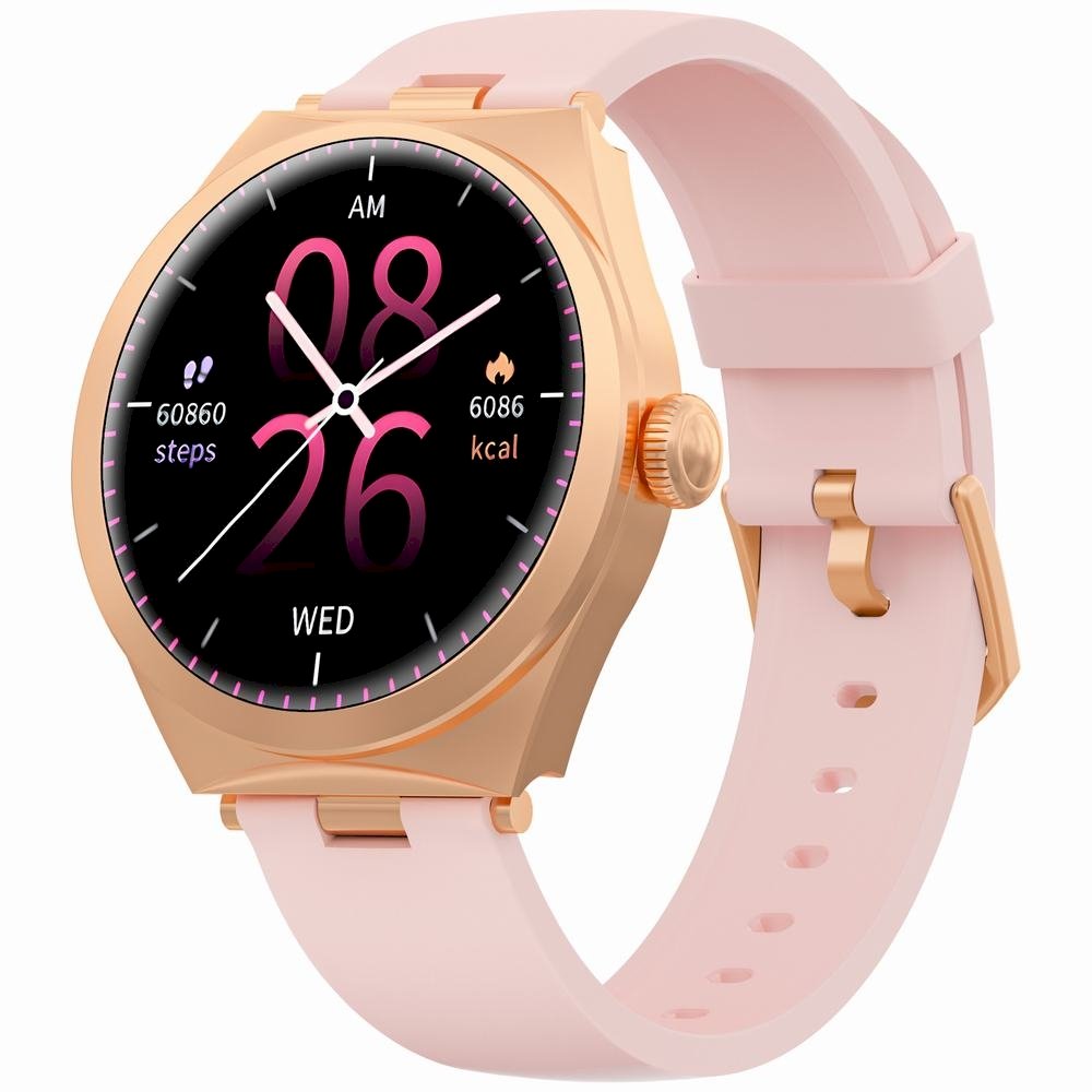 Smartwatch Gravity Viedpulkstenis / rožu zelts