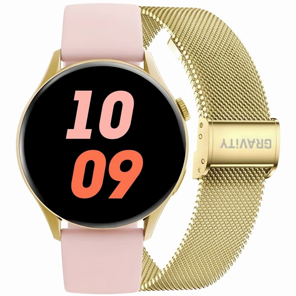 Smartwatch Gravity Zelta siksniņa + aproce