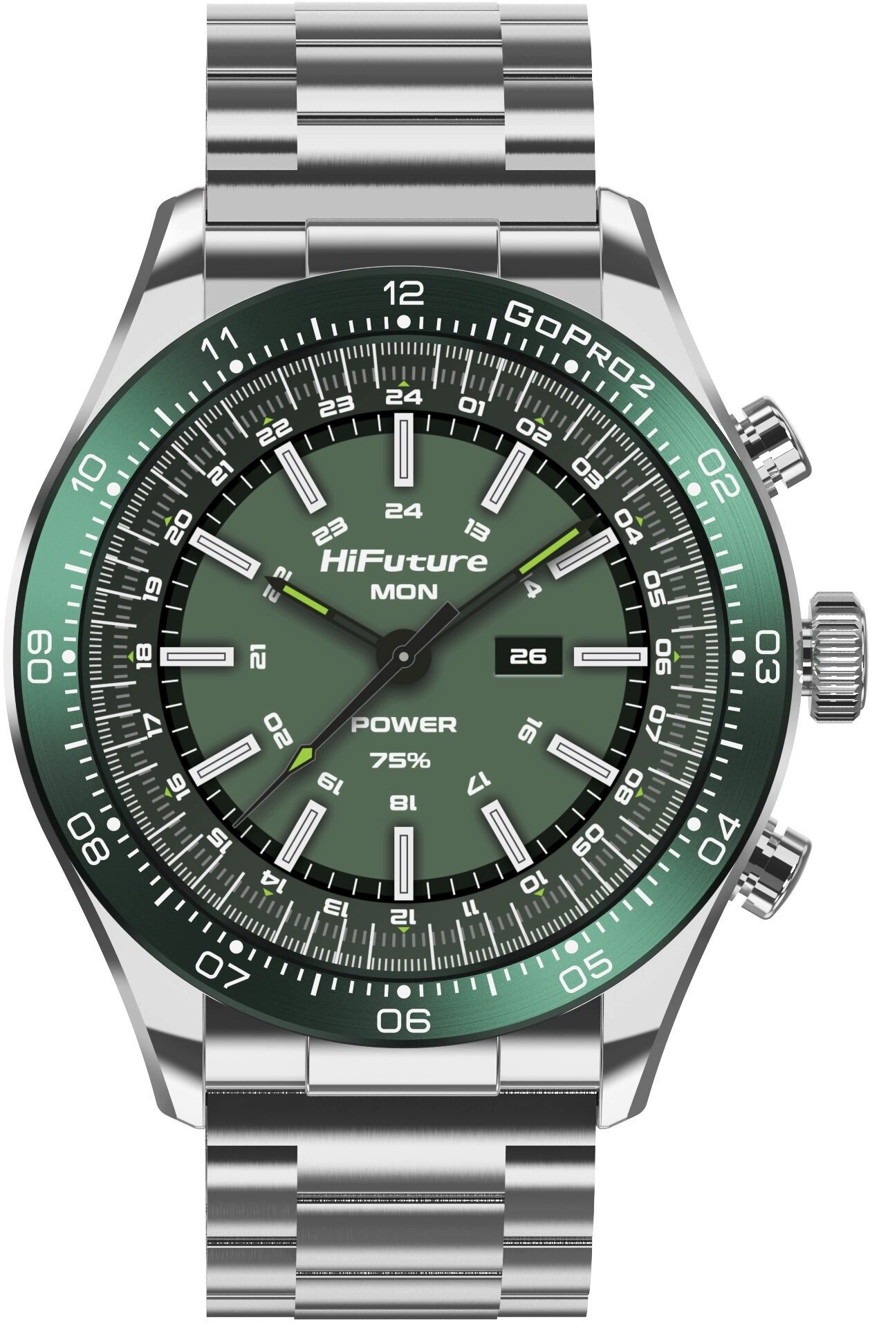 Smartwatch HiFuture GO PRO2 Silver Green