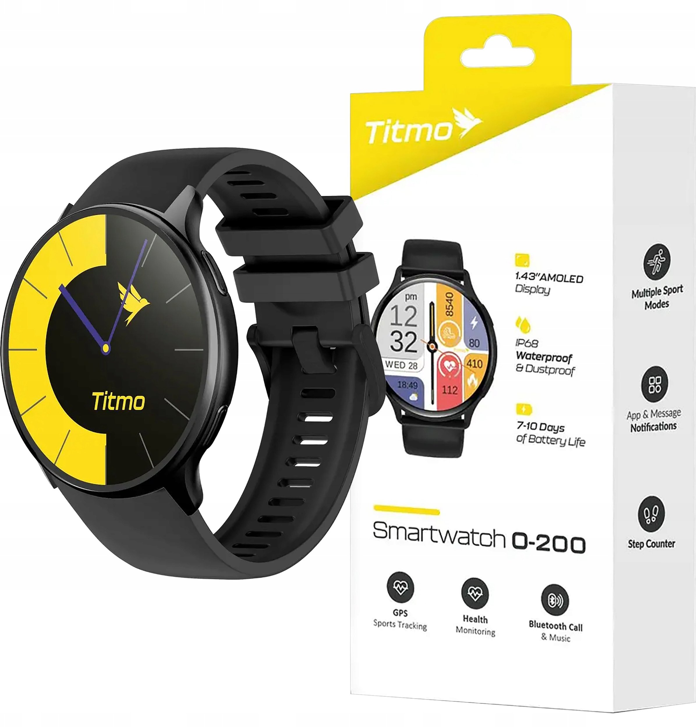Smartwatch Kiano Titmo GPS AMOLED Bluetooth