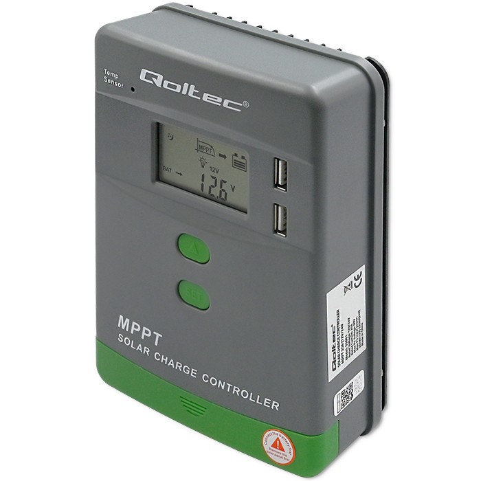 Qoltec Solar charge controller MPPT 20A