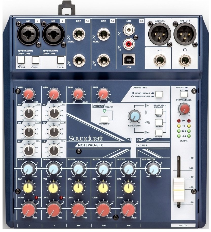 Soundcraft Notepad-8FX - Analogowa konsoleta ska