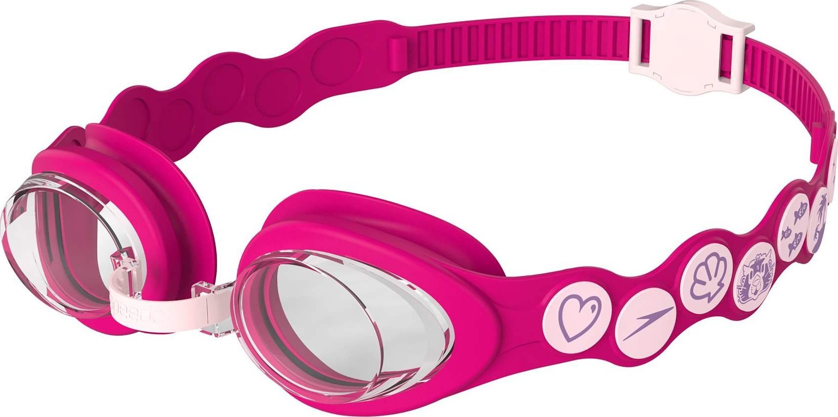 Speedo  Pływackie Junior Sea Squad Pink/White