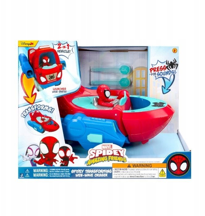 SPIDEY Transforming WEB-WAVE Cruiser | 0191726797142