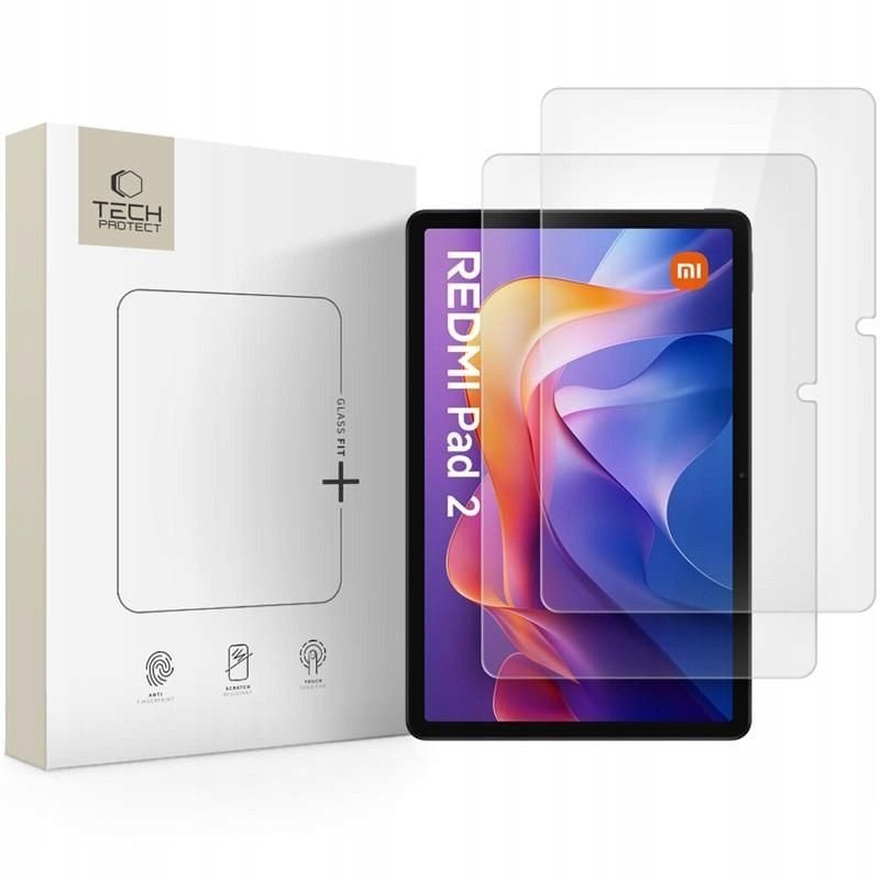 Spigen SZKŁO  TECH-PROTECT GLASS FIT+ 2-PACK