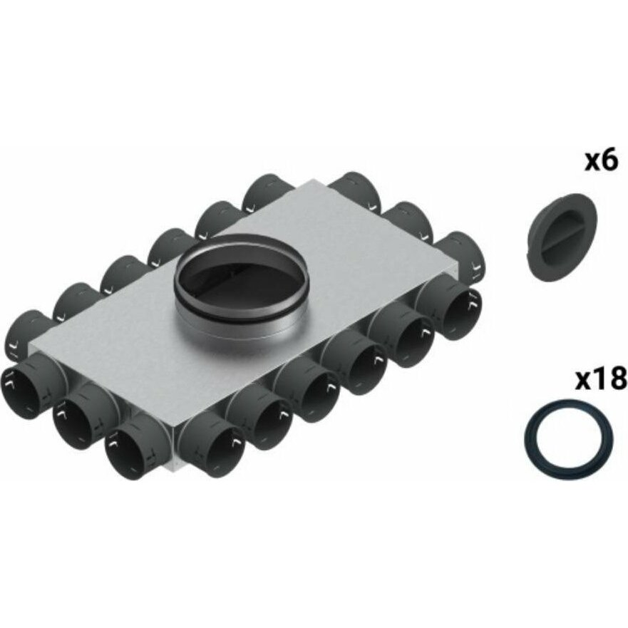 SpiroFlex Rozdzielnice  18-12x75/200 izolowana VENT CLEAR