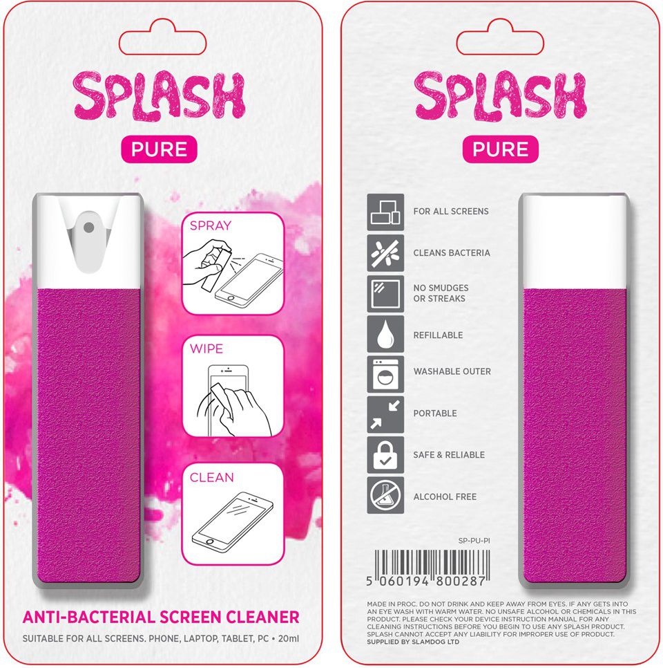 Splash Pure + ściereczka do ekranów