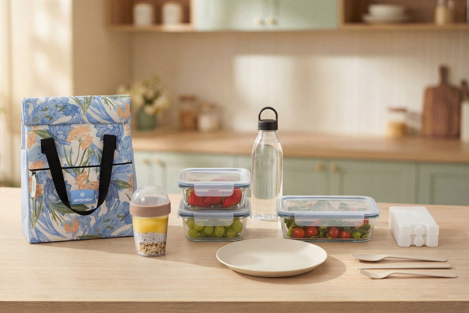 Spokey lunch z rolowanym zamknięciem lunchbox
