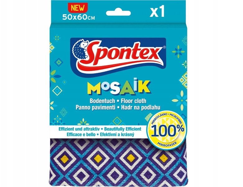 Spontex CLOTH MICROFIBER FLOOR MOSAIK 50X60CM