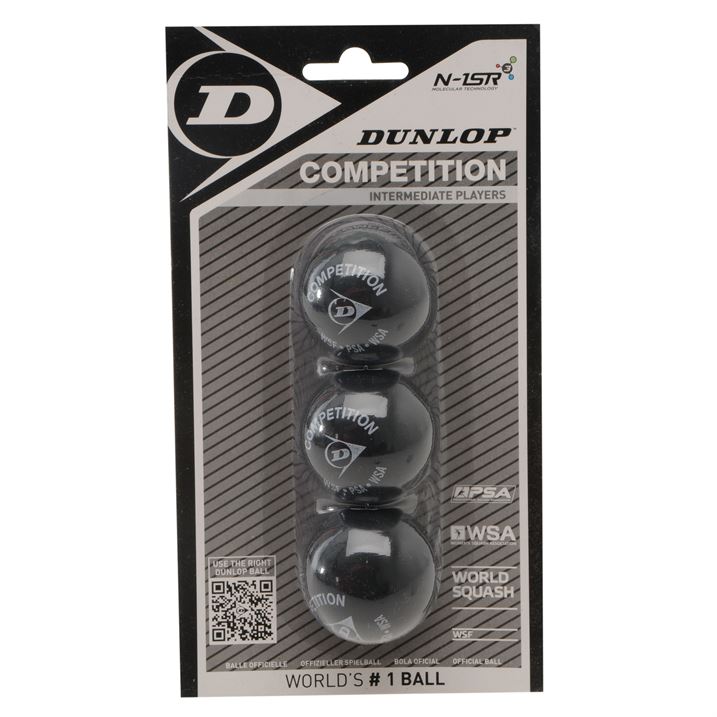 Squash ball Dunlop COMPETITION 3-blister |