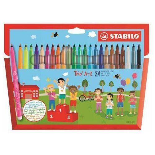 Stabilo Flamastry ne Trio A-Z, 24
