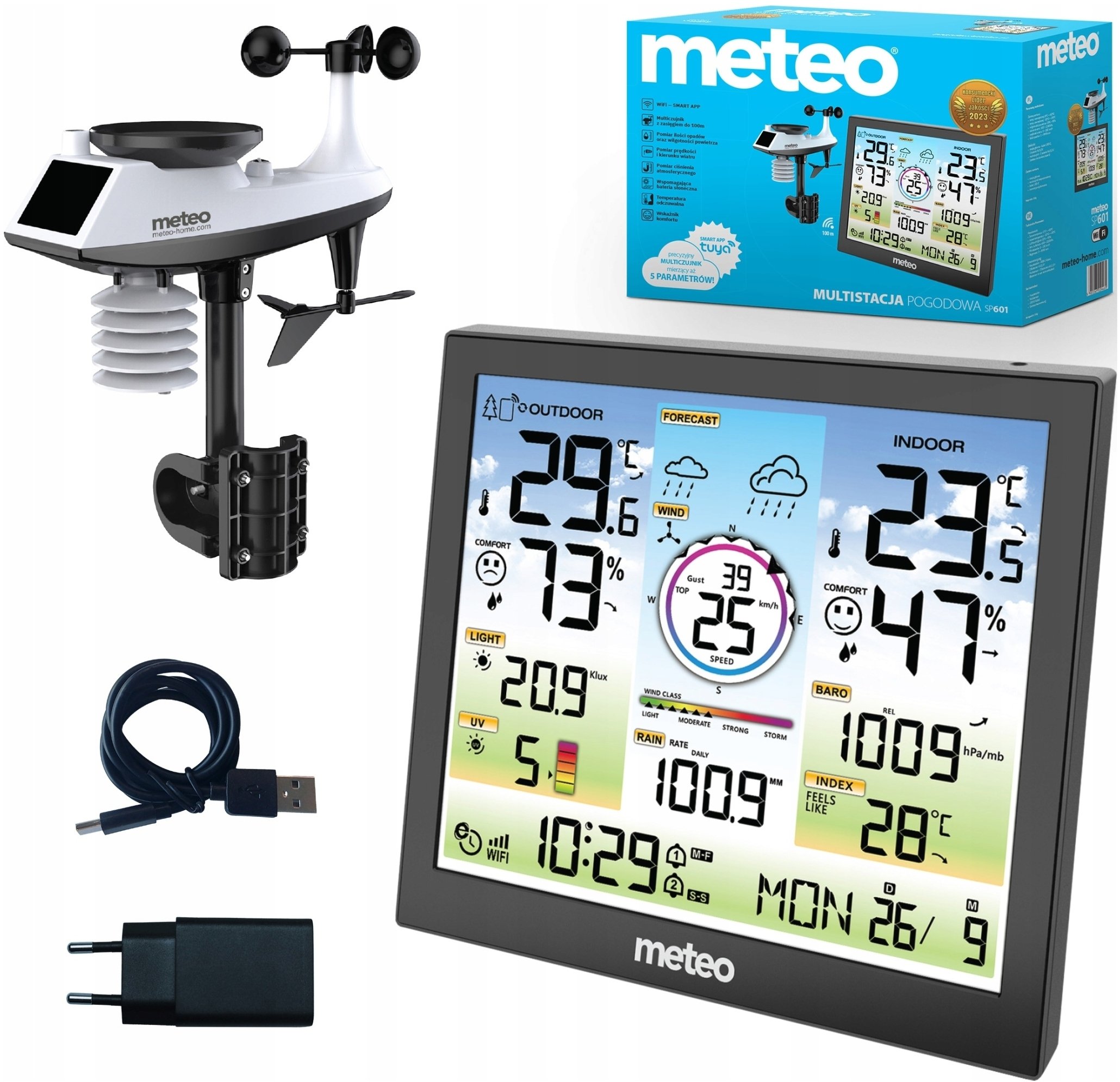 Meteo Pogodowa POGODY METEO Higrometr Barometr