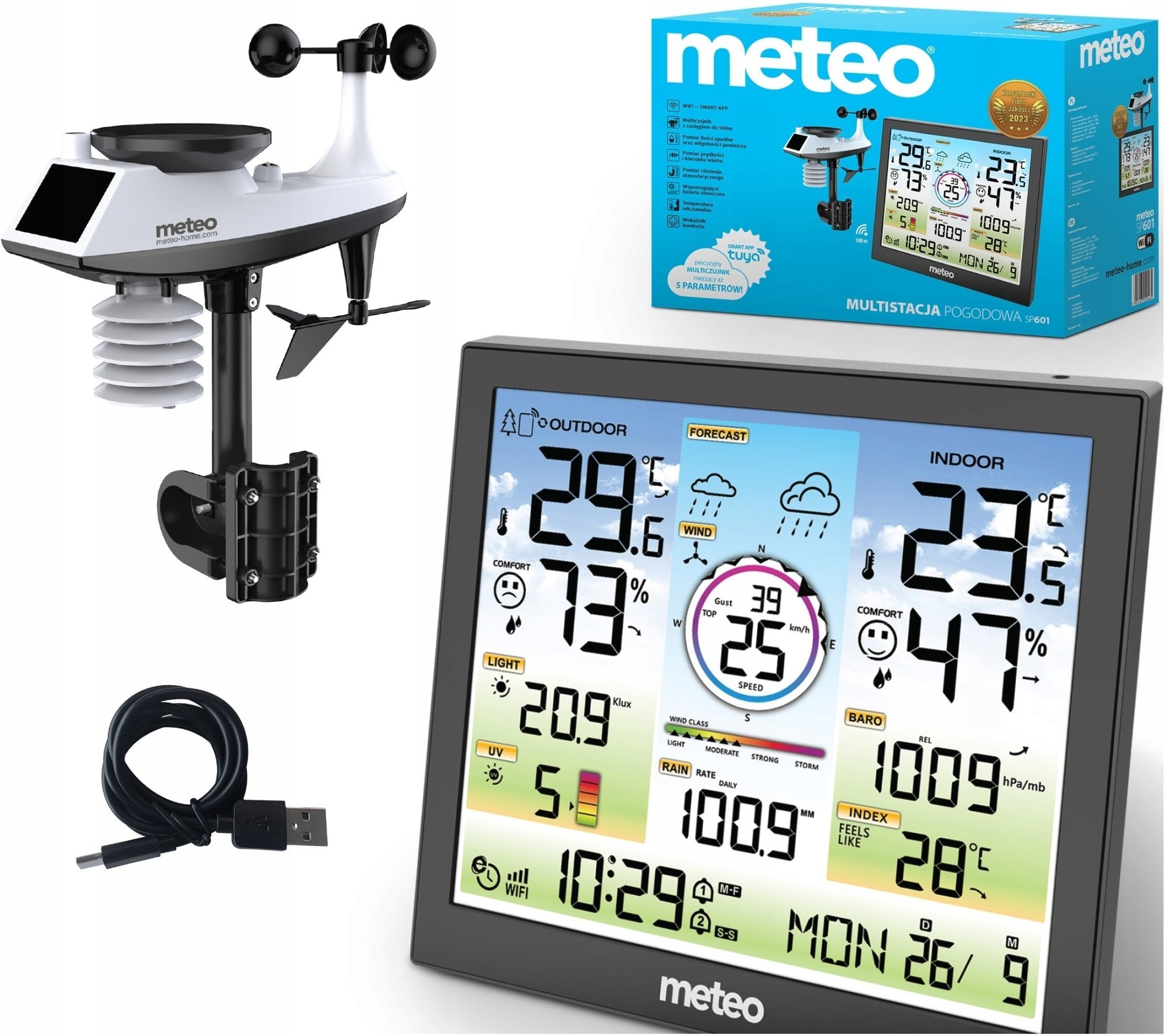 Meteo Pogodowa POGODY METEO Higrometr Barometr
