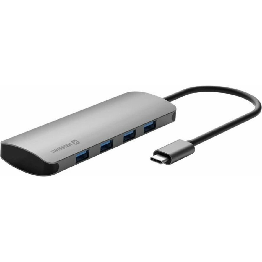 Swissten 8in1 USB-C Hubs Alumīja Centrmezgls
