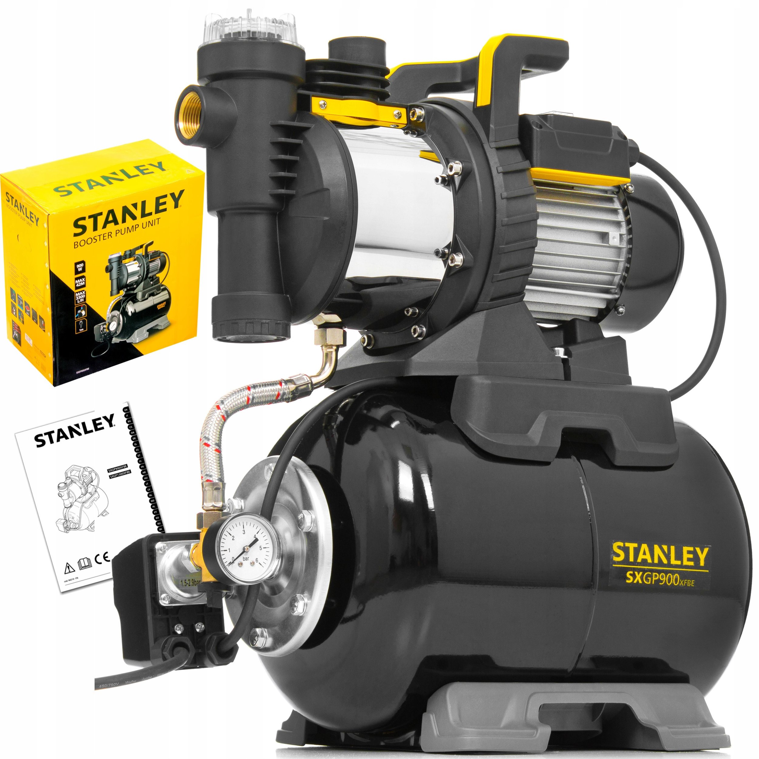 Stanley hydrofor 900w 42m 24l stanley