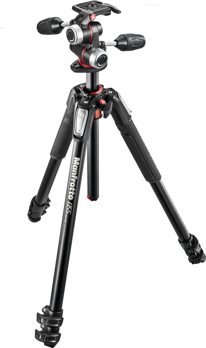 Manfrotto 055 Alu 3.section Tripod-Kit