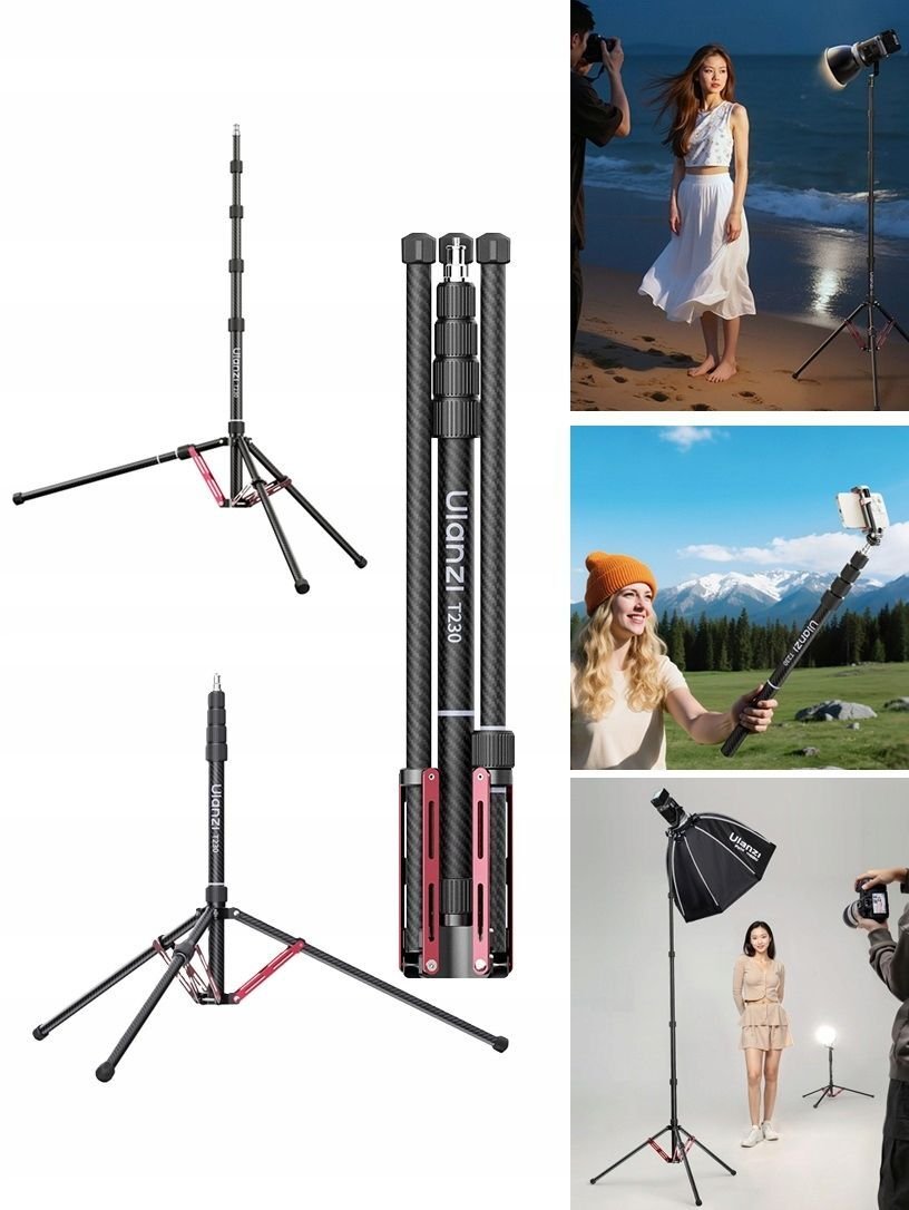 Ulanzi Studyjny Studio Oświetleniowy + Monopod
