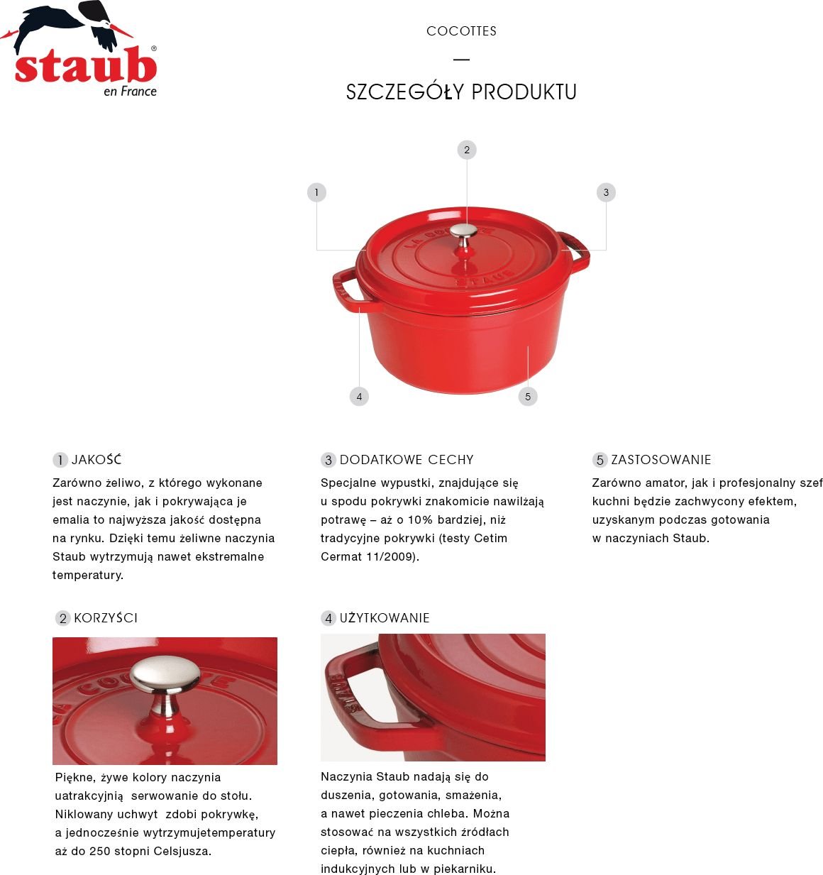 STAUB Staub Cocottes żeliwny 3.8l