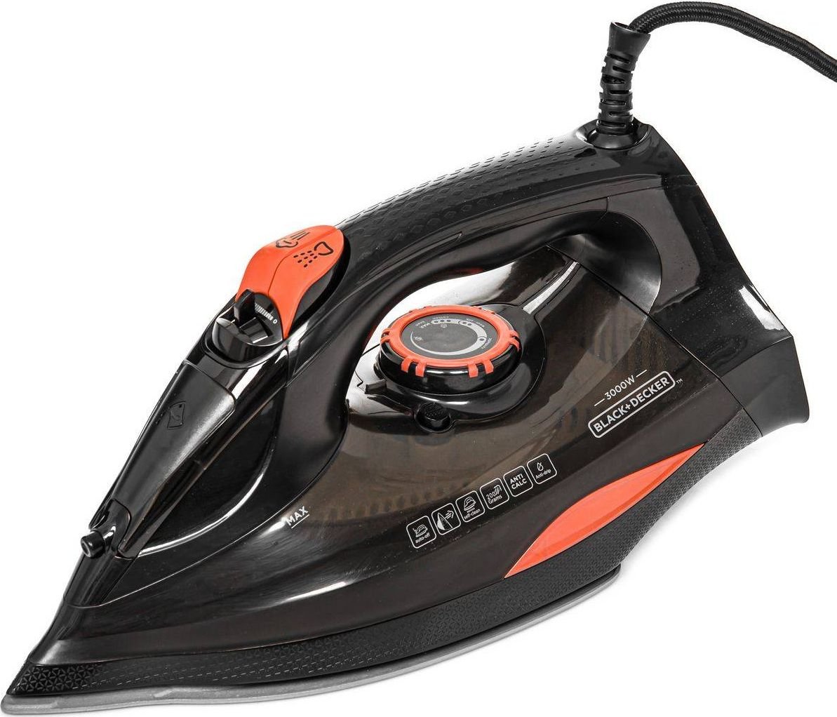 Steam iron Black+Decker BXIR3000E (3000W; black)