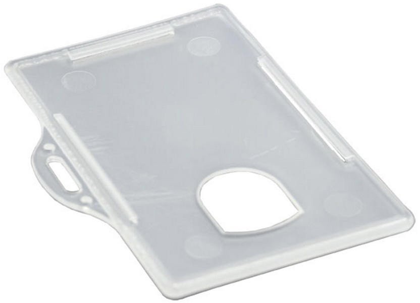 Stickn ID-kort-holder  plast transp (10 stk