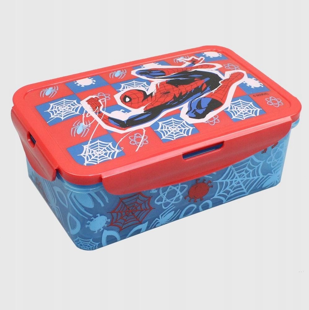 Stor SPIDERMAN Lunch box w/remov. compartm