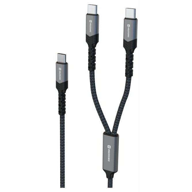 Swissten 2in1 Charging USB-C / 2x