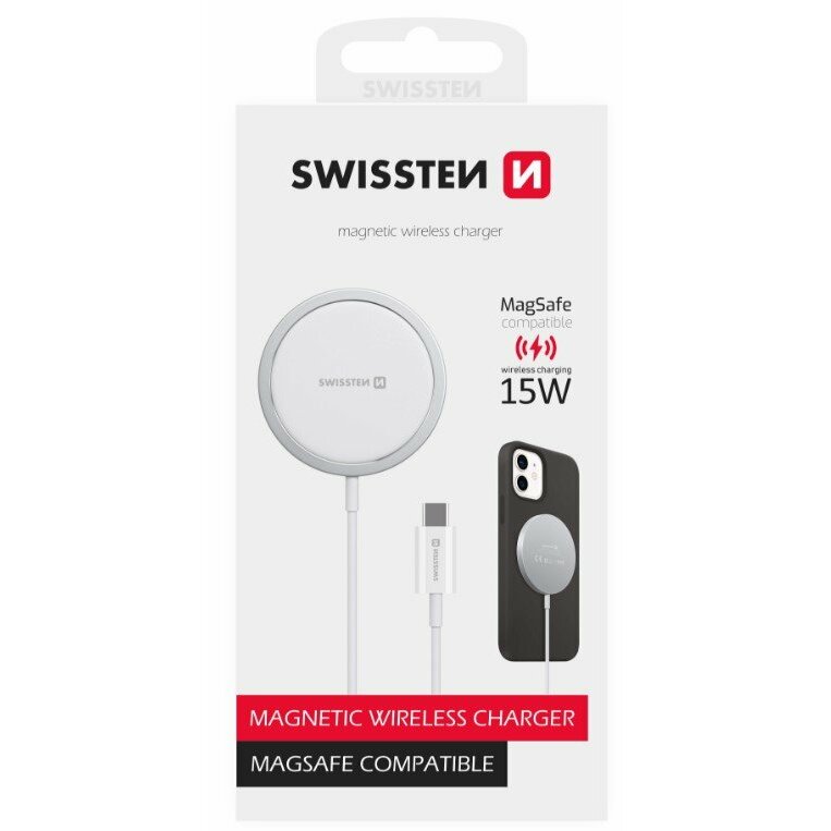 Swissten MagStick Lādētājs 15W priekš Apple