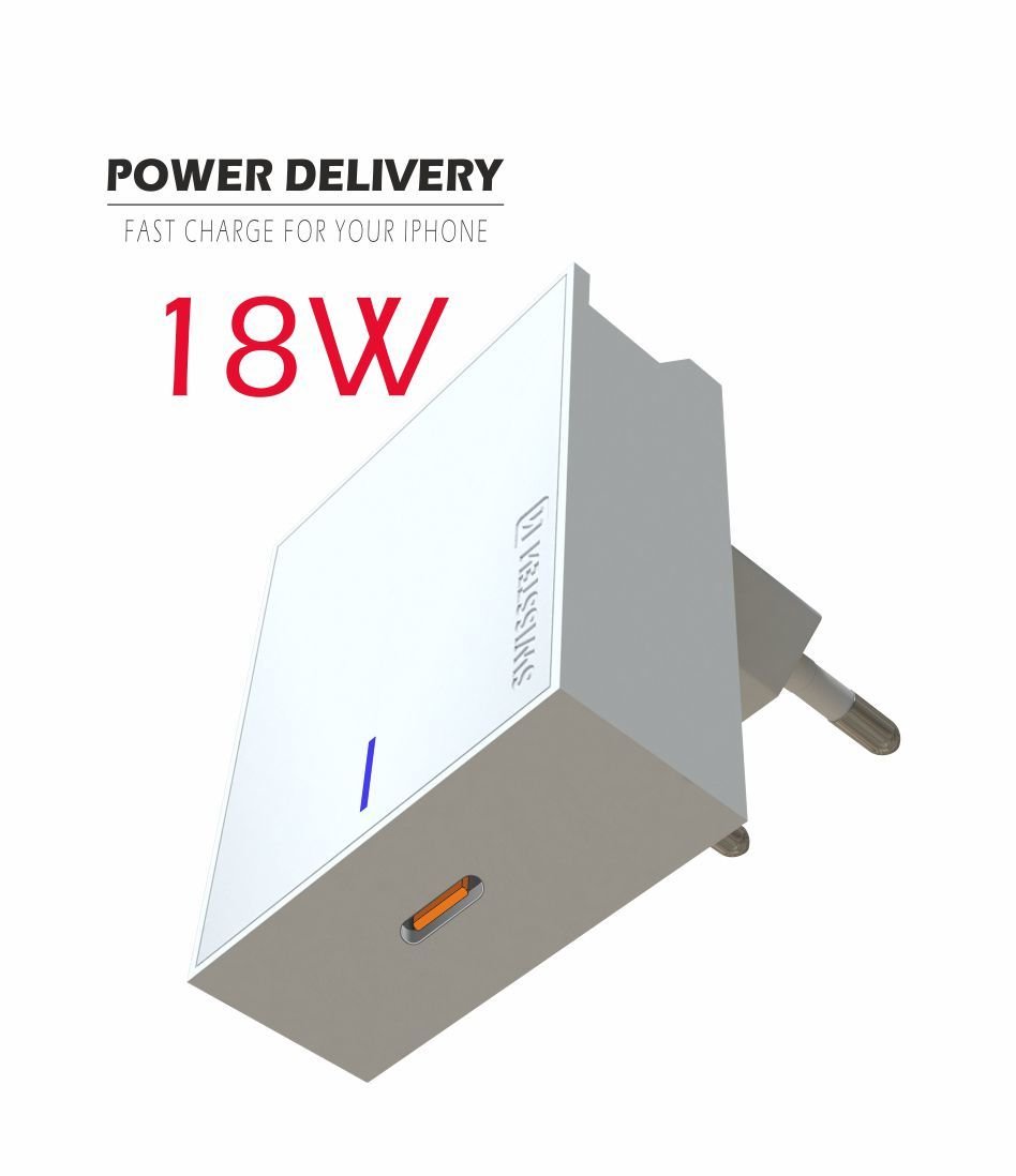 Swissten Premium 18W Tīkla Lādētājs USB-C