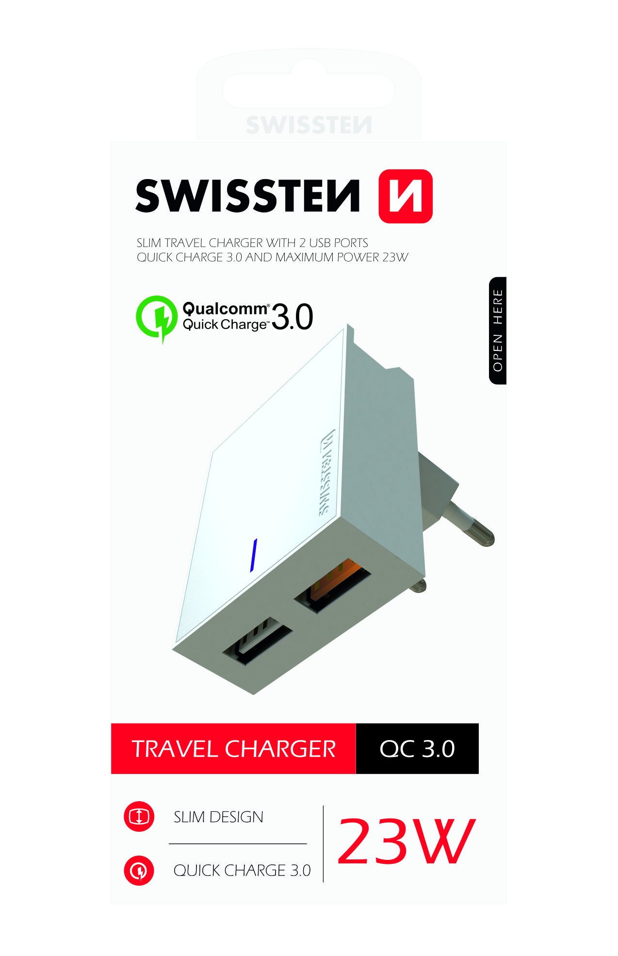 Swissten Premium Tīkla Lādētājs 2X USB