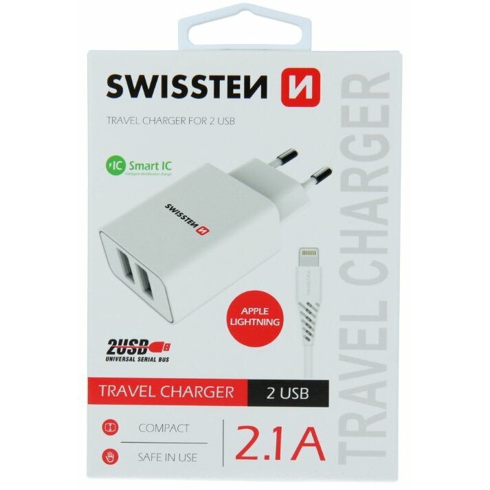 Swissten 2x USB-A 2.1 A
