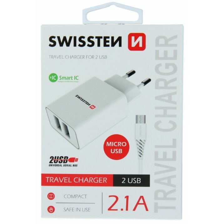 Swissten 2x USB-A 3 A (22051000)