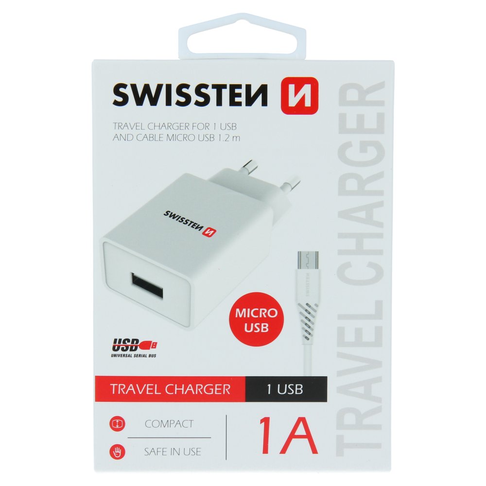 Swissten Travel Tīkla lādētājs Smart IC