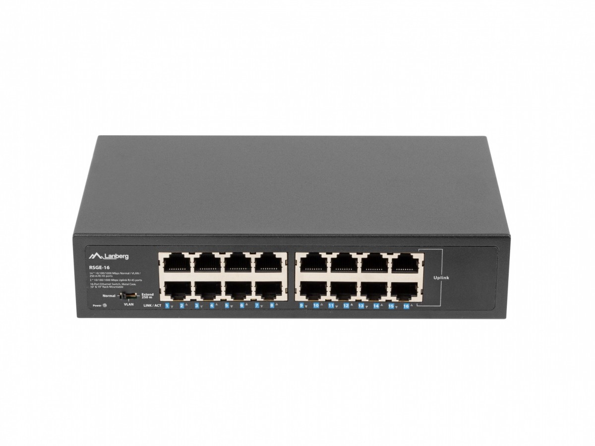 Lanberg Switch RSGE-16 Rack 10"/19"