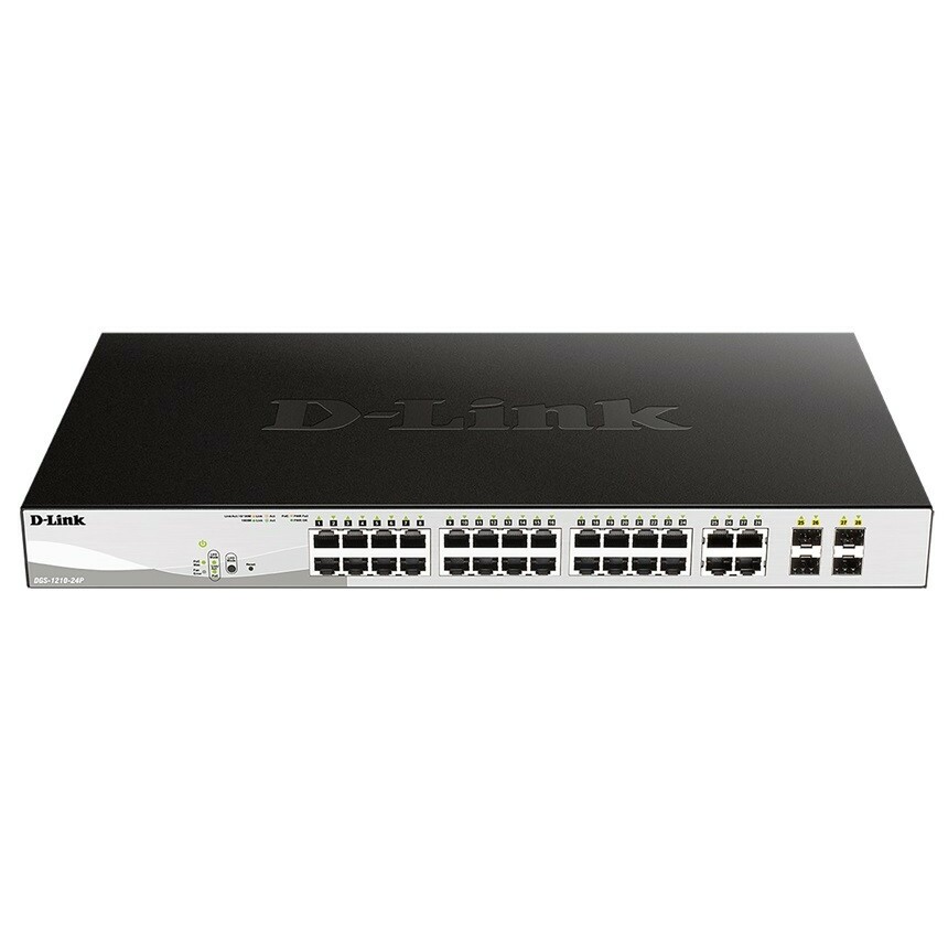 D-Link Switch DGS-1210-24 24GE PoE 4SFP