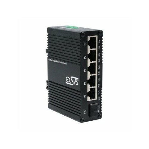 Switch Exsys EX-62030MPoE-SFP 5+1-portowy mini- Gigabit