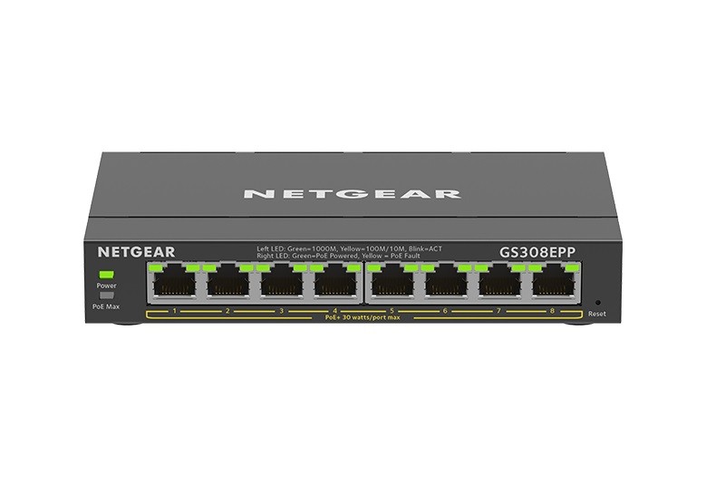 NETGEAR 8-Port Gigabit Ethernet High-Power PoE+