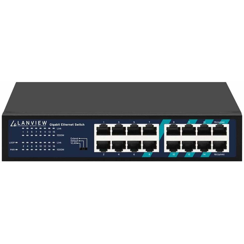 Switch Lanview LVN-1U-16PORT-1G | LVN-1U-16PORT-1G |
