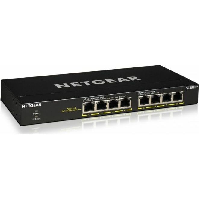 Switch NETGEAR GS308PP-100EUS | GS308PP-100EUS |