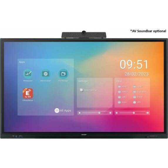 System  Sharp PN-LC862 - 86", interactive