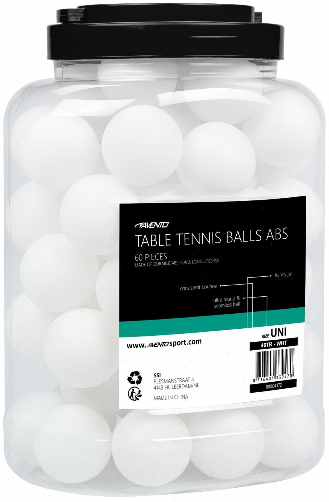 Table tennis balls AVENTO 46TR 60pcs