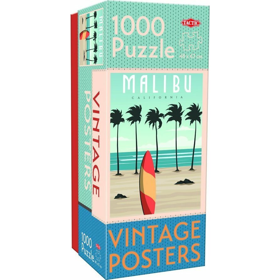 Tactic Puzzle 1000 Vintage Cities Malibu