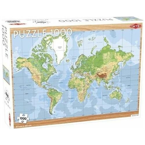 Tactic Puzzle 1000 World Map |