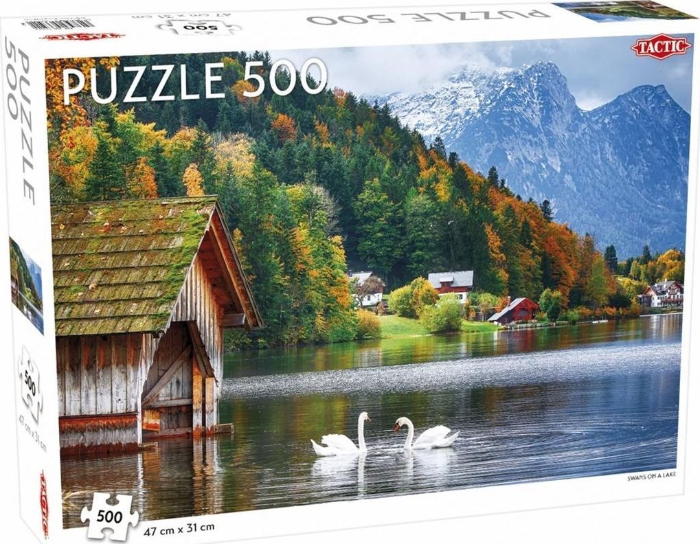 Tactic Puzzle 500 Landscape: Swans on
