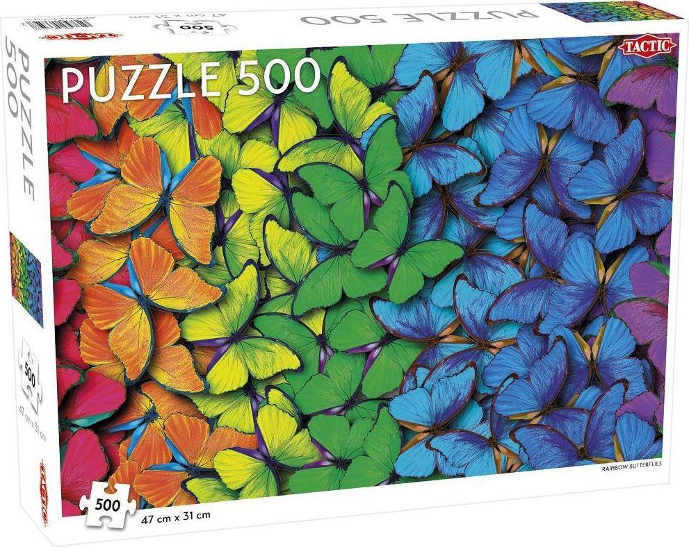 Tactic Puzzle 500 Rainbow Butterflies |