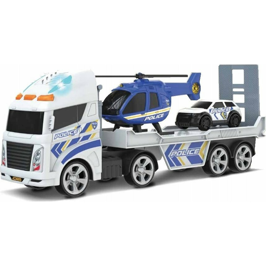 TEAMSTERZ playset Police heli transporter with