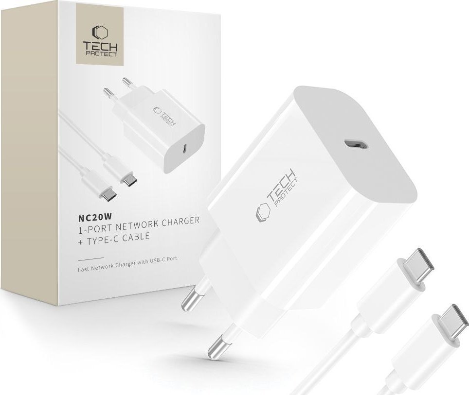 Tech-Protect TECH-PROTECT NC20W 1-PORT NETWORK CHARGER